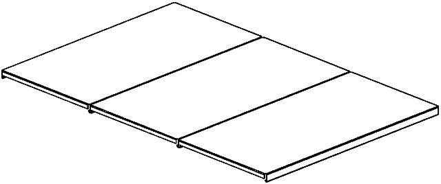 Метеллические наборные полки для стеллажа